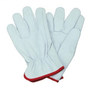 White driving gloves